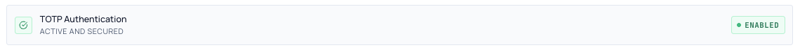 2FA Activation Success