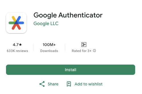 Google Authenticator App