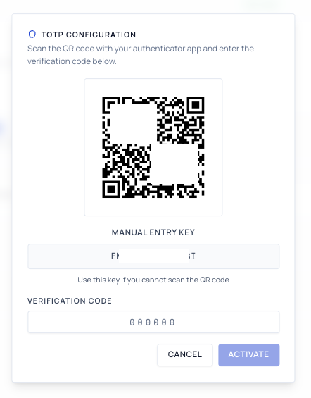 2FA QR Code Scan