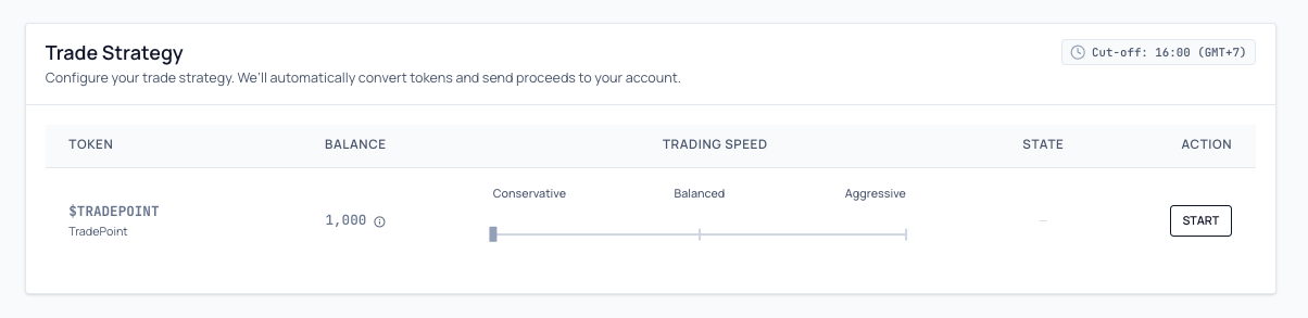 Trade Strategy