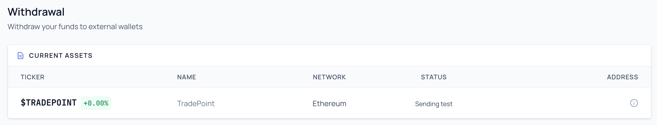Payout Page Overview