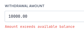 Enter Amount Validation Max